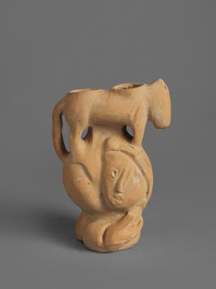 Les Amoureux et la Bête, 1957, Ceramic by Marc Chagall